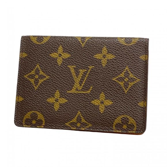 Louis Vuitton Monogram Porte 2 Carte Vertical Pass Case M60533 Brown  Men's Wome - Picture 1 of 16